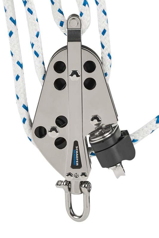 Schaefer 23-55 Stainless Fiddle Block w/ Cam & Becket