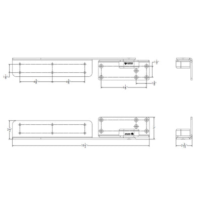 TACO Command Ratchet Hinge - 18-1/2" - 316 Stainless Steel Polished w/Hard Stop [H25-0048]