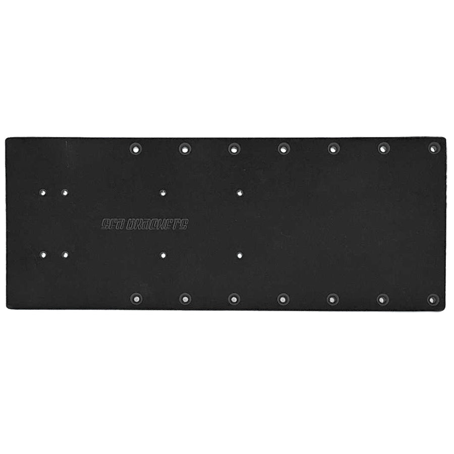 Sea Brackets 20" Straight Trolling Motor Plate - Black [SEA2325-BLK]