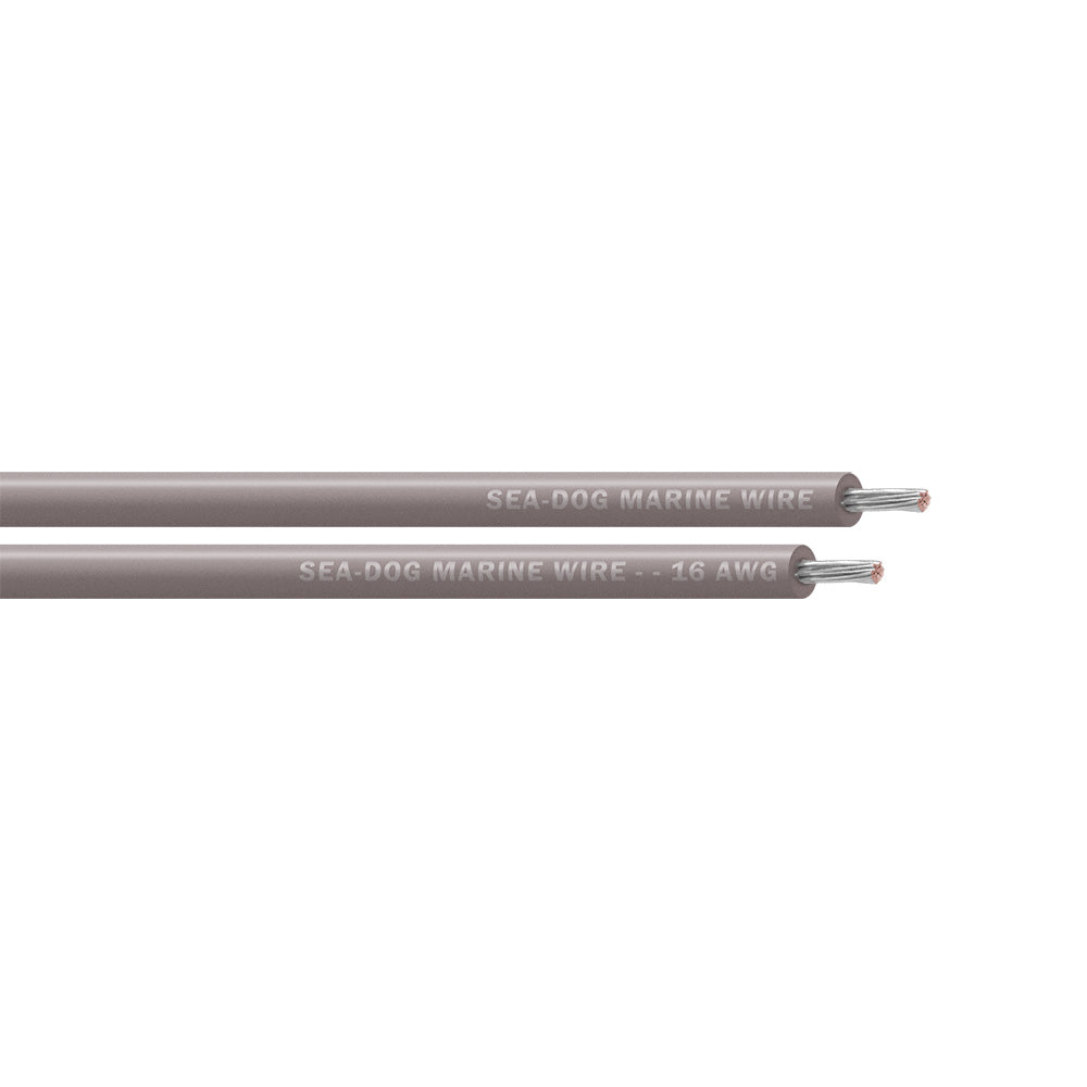 Sea-Dog 16 AWG Grey Primary Wire - 25' [8016110]