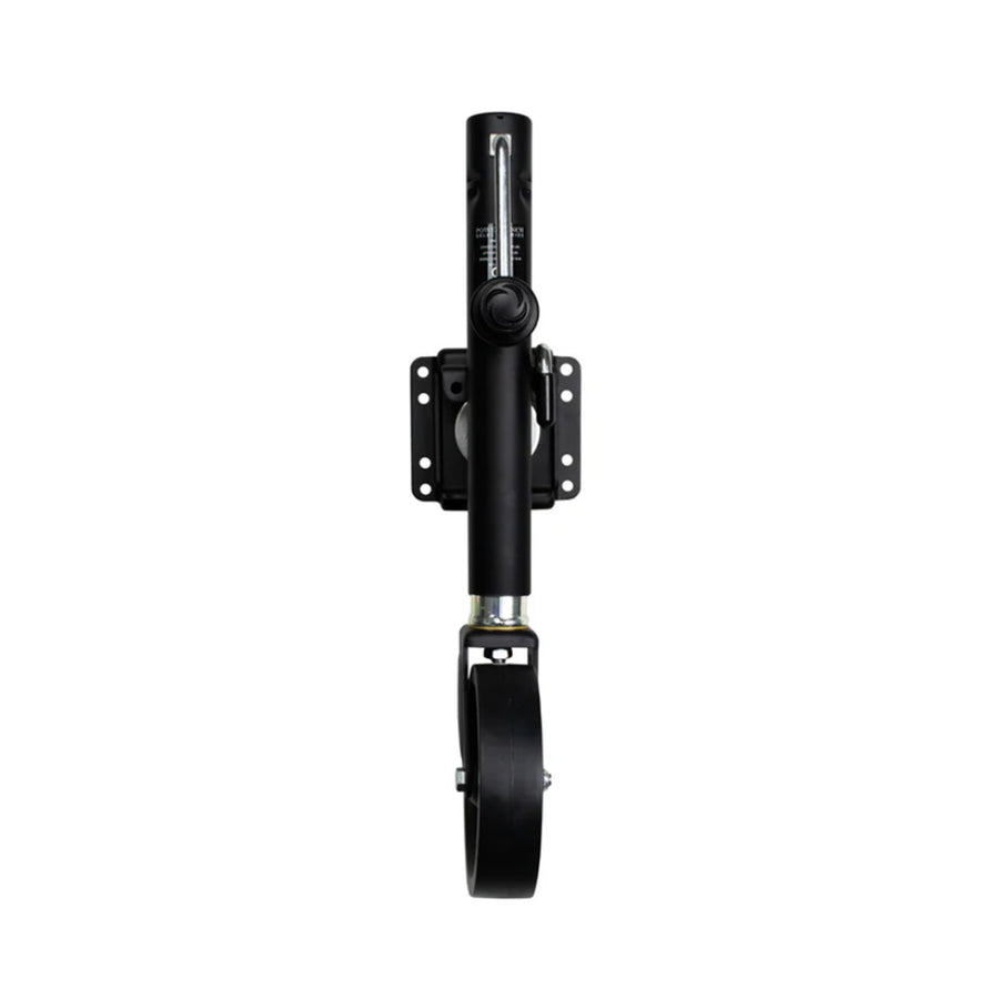 Powerwinch Select Series Jack - 1500lb, Weld-On, Single Wheel, Carbon Black [21400-J-1500-W1-B-R]