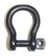 Wichard 3/16" Diameter Bow Shackle w/ Captive Pin - Black