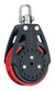 Harken 57 mm Ratchamatic® Block — Swivel, Red Sheave