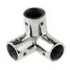 Whitecap 1" O.D. SS 3-Way Corner Fitting [6146C]