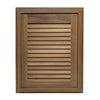 Whitecap Teak Louvered Door & Frame - Right Hand - 15" x 20" [60724]