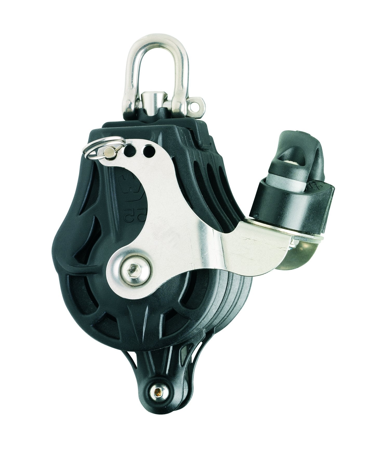 Wichard Triple 1 49/64" (45mm) Block w/ Swivel Head, Becket & Cam Cleat