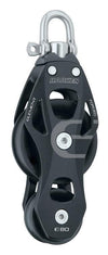 Harken 80mm Aluminum Element Fiddle Block w/ Swivel