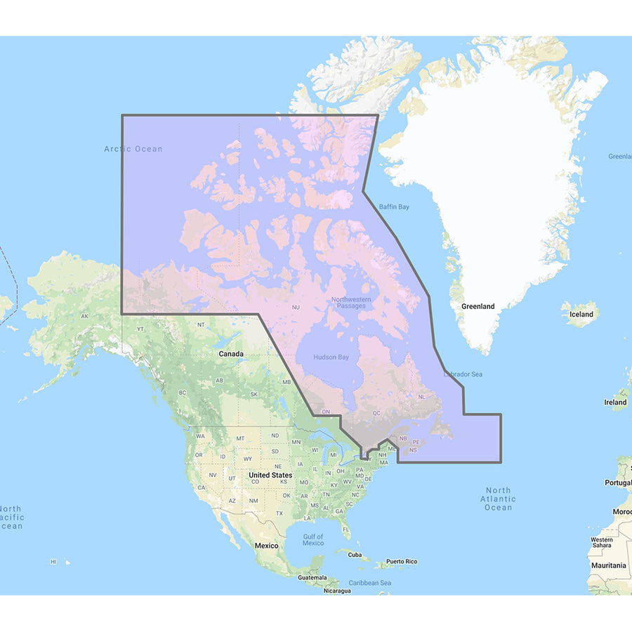 Furuno Canada North  East - Vector Charts, 3D Data  Standard Resolution Satellite Photos - Unlock Code [MM3-VNA-021]