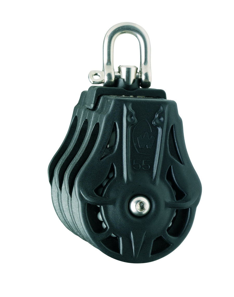 Wichard Triple 2 11/64" (55mm) Ball Bearing Block w/ Swivel Head