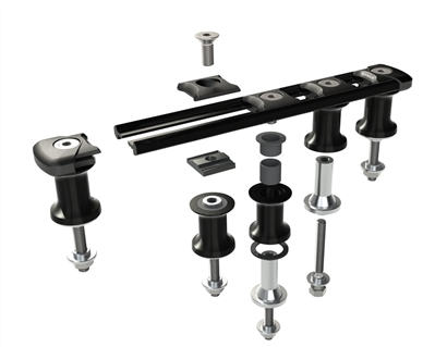 Spinlock Aft Organizer 5 x 20mm Sheave (4 Rope) w/ Min Sheave Spacing