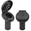 Attwood Deck Fill f/Carbon Canister System - Angled Body  Scalloped Black Plastic Cap [99DFCCAB1S]