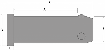 Tylaska 3/8" x 13/16" Ball Lock Clevis Pin