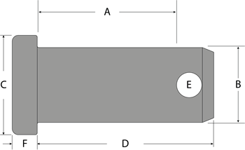 Tylaska 1/2" x 1-1/2" Basic Clevis Pin