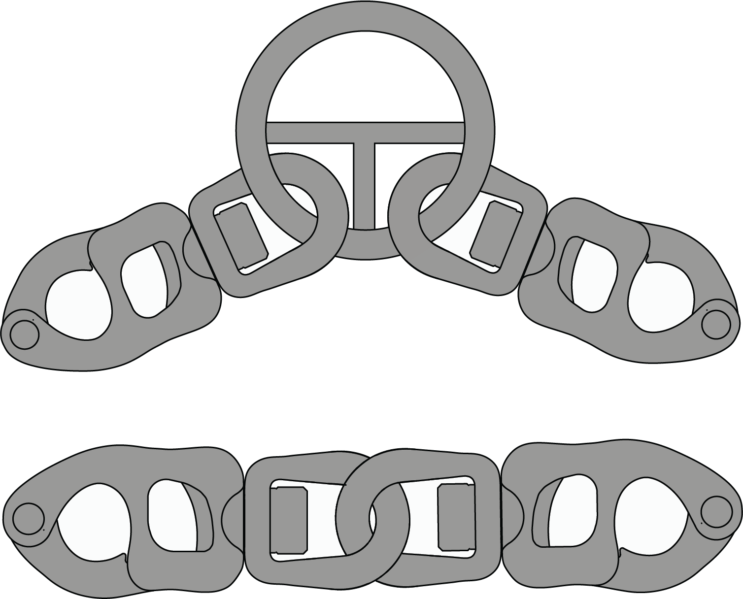 Tylaska T20 Shackle Std/Std Linked Bails