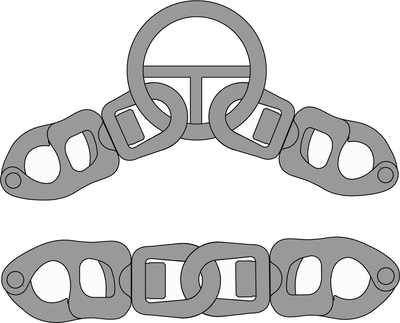 Tylaska T5 Shackle Std/Std Linked Bails