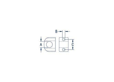 Ronstan 5/8" Deck Eye w/ SS Insert