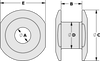 Tylaska RB10 Two-Piece Rope Bushing 10-12mm Deck Thickness