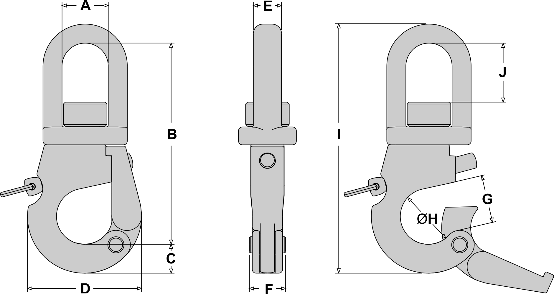 Tylaska SS10 Plunger Style Snap Shackle