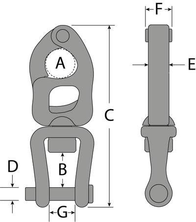 Tylaska T40 Clevis Bail Snap Shackle