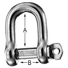 Wichard 13/32" Diameter "HR" D Shackle