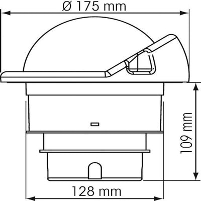 Plastimo Olympic 135 Compass (Flushmount)